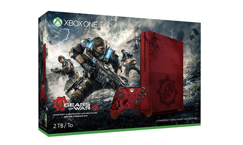 Сделка: консоль Xbox One S 2 ТБ — набор Gears of War 4 Limited Edition за 339 долларов.