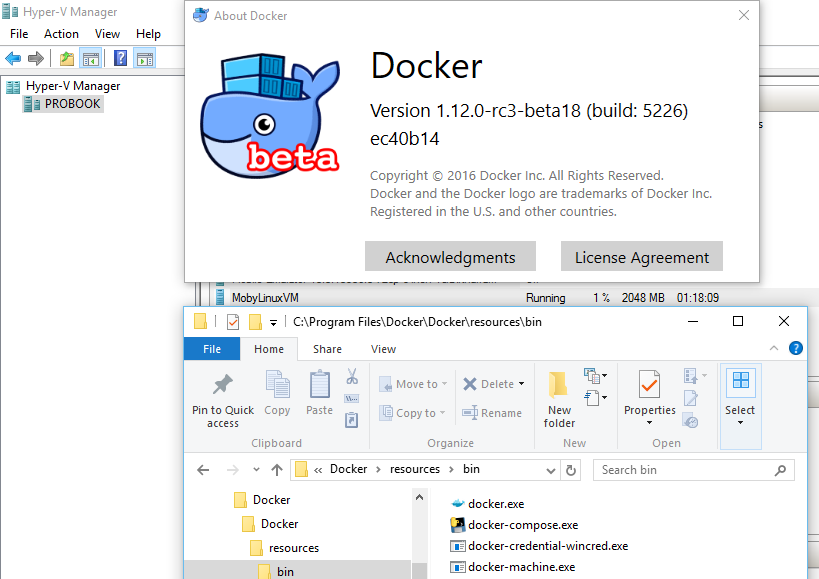 Docker for Windows jättää betaversion, joka on nyt saatavilla julkisesti
