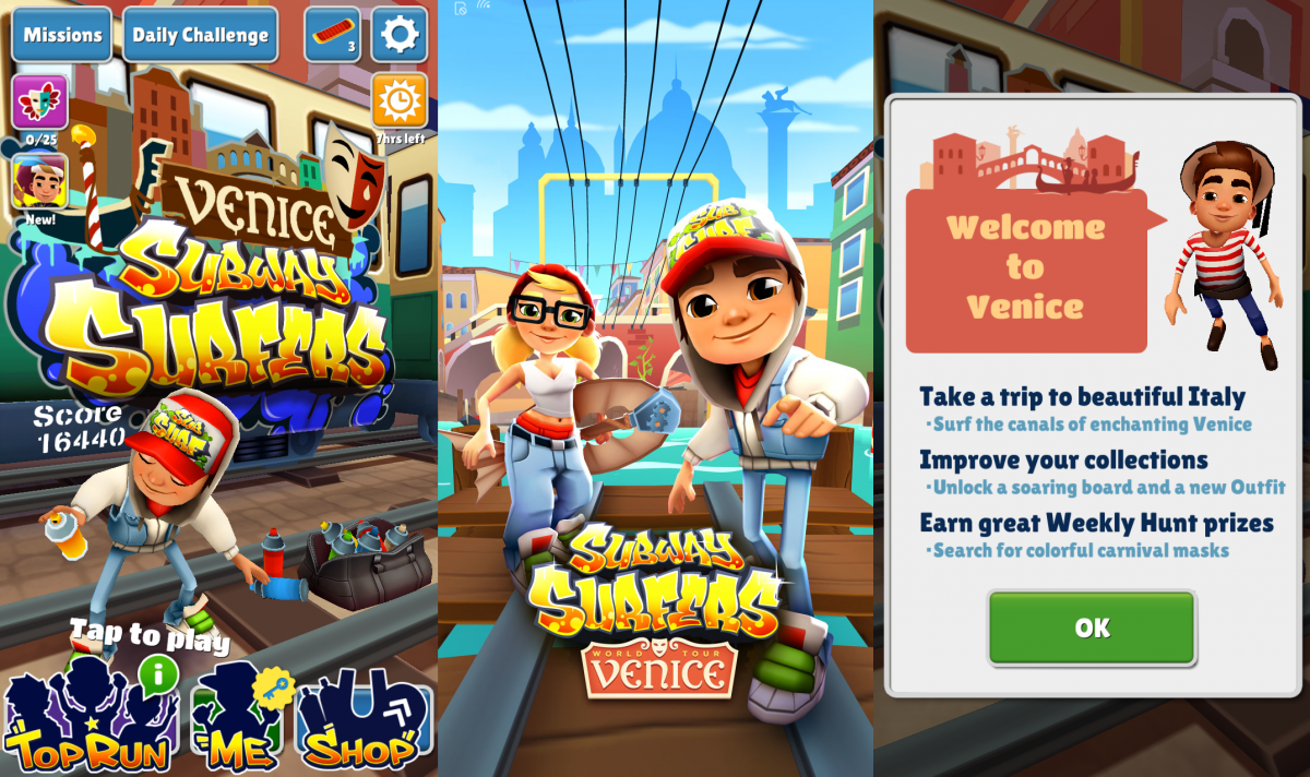 Subway Surfers Comes To Venice With The New Update - Mspoweruser
