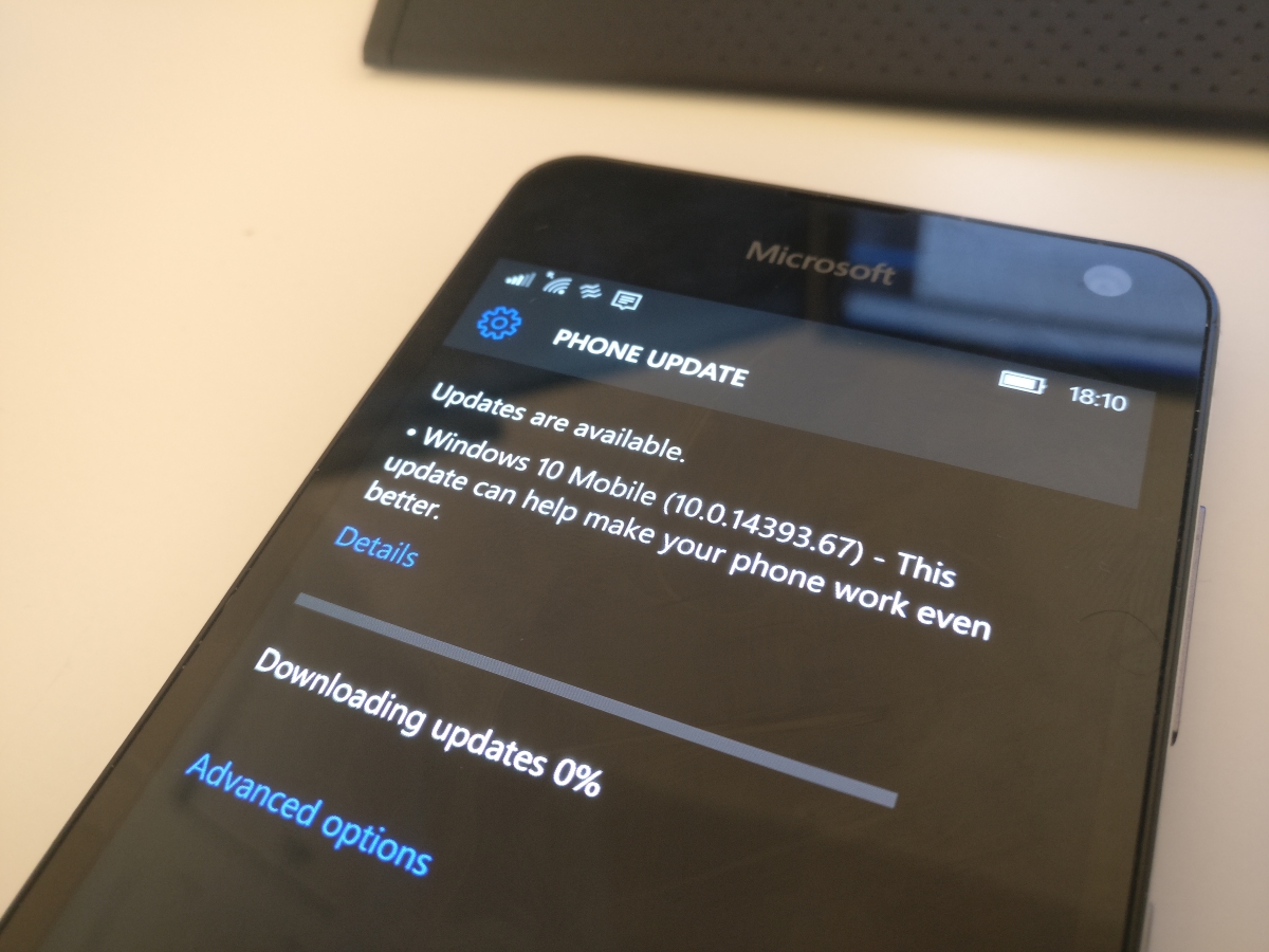 Windows 10 Mobile Build 14393.189 released