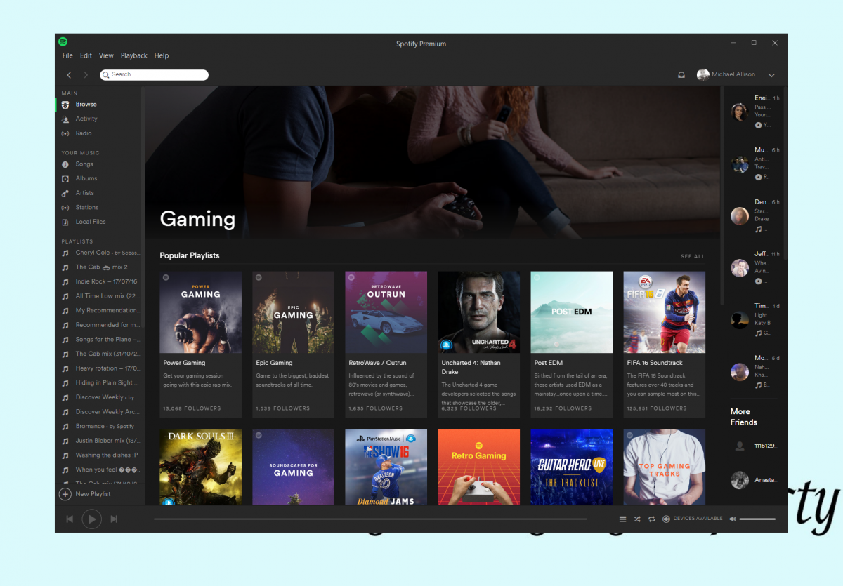 Spotify adds its new Gaming category to Windows and Windows phone apps
