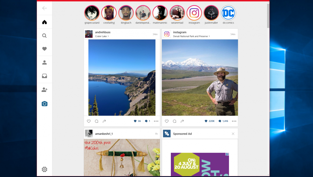 download instagram for pc windows 10