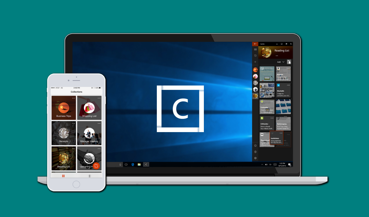 Microsoft Garage officially announces Cache, a OneClip-like service