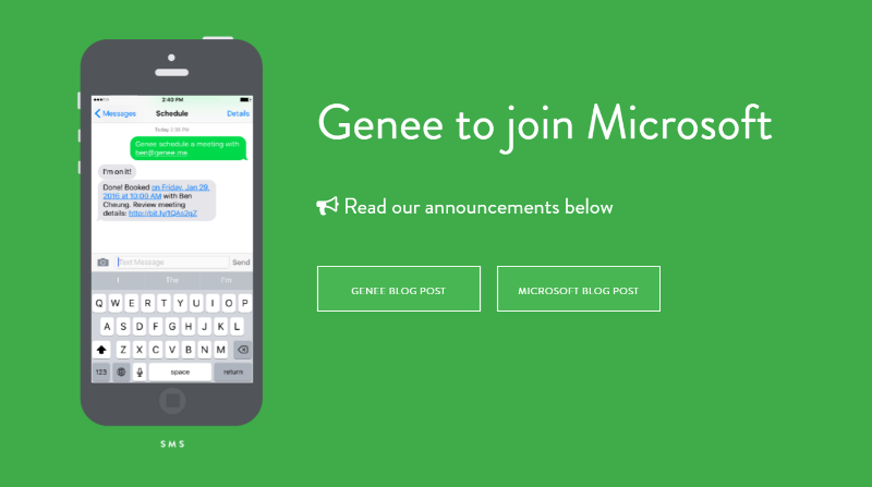 Microsoft acquires Genee, will integrate its features into Office 365