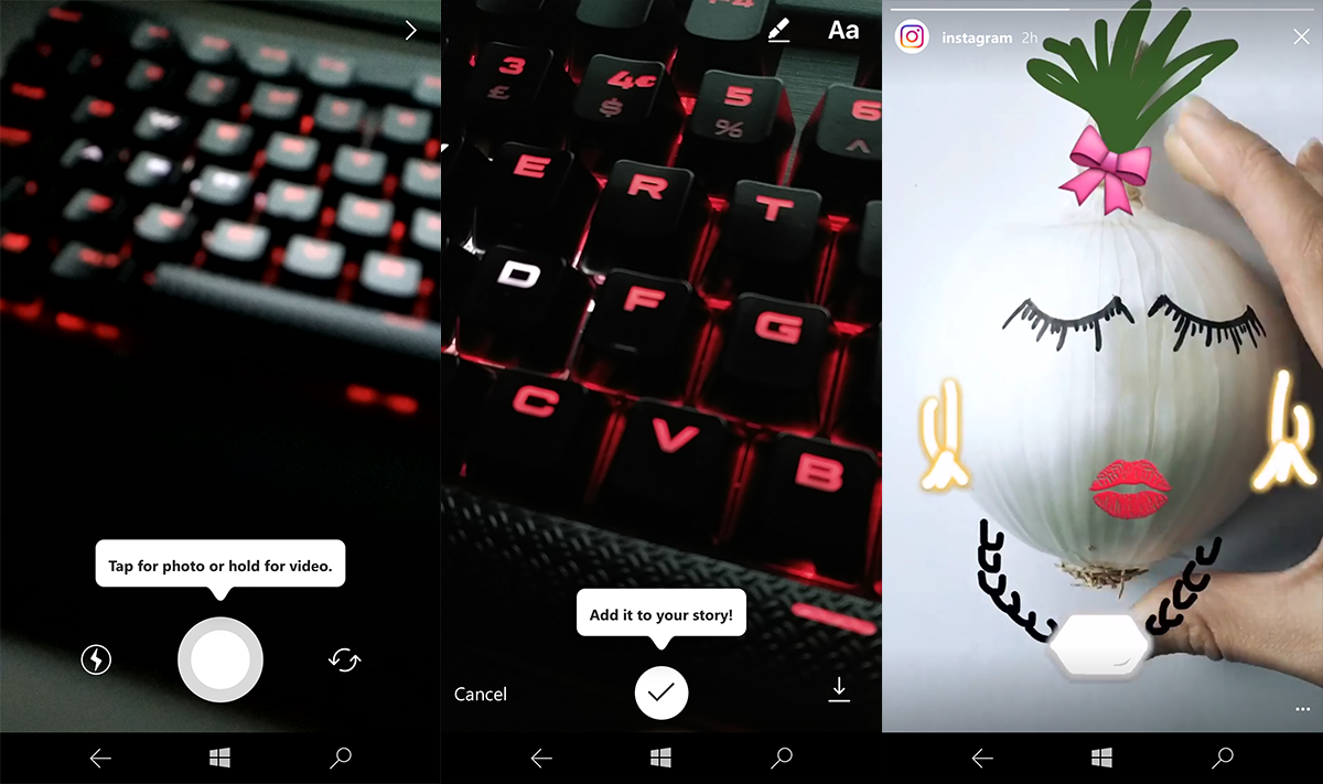 Instagram Stories comes to Windows 10 Mobile - MSPoweruser - 1200 x 711 png 657kB