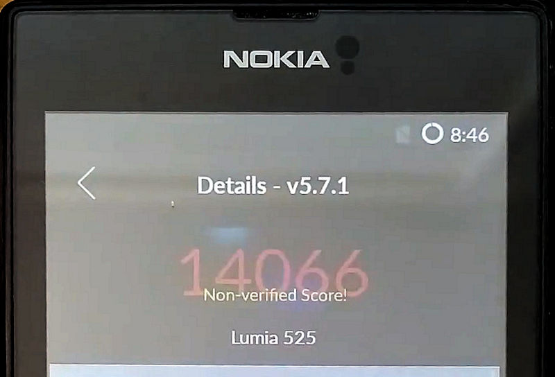 See the Antutu benchmark running on the Android Marshmallow Lumia 525 (video)