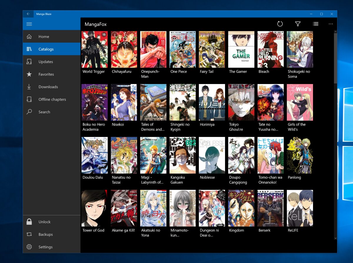 Manga Blaze konečně přichází na Windows 10