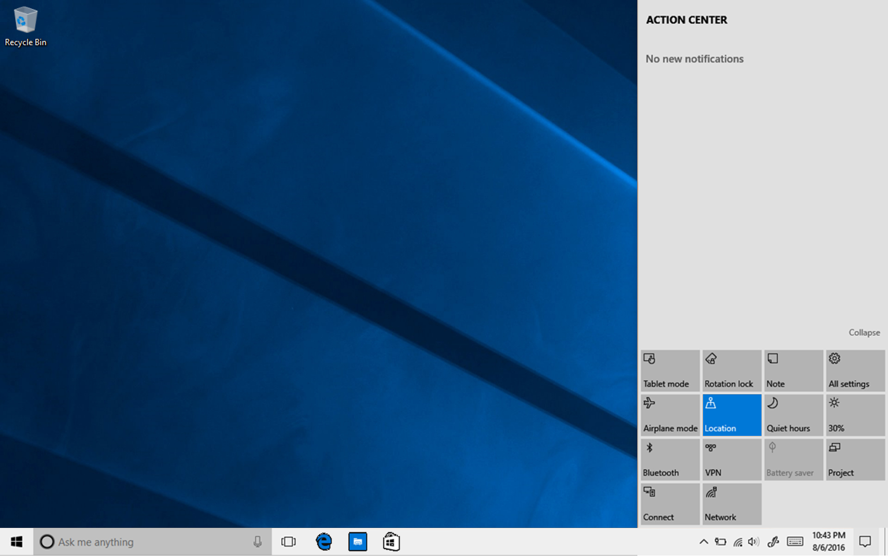 white taskbar windows 10