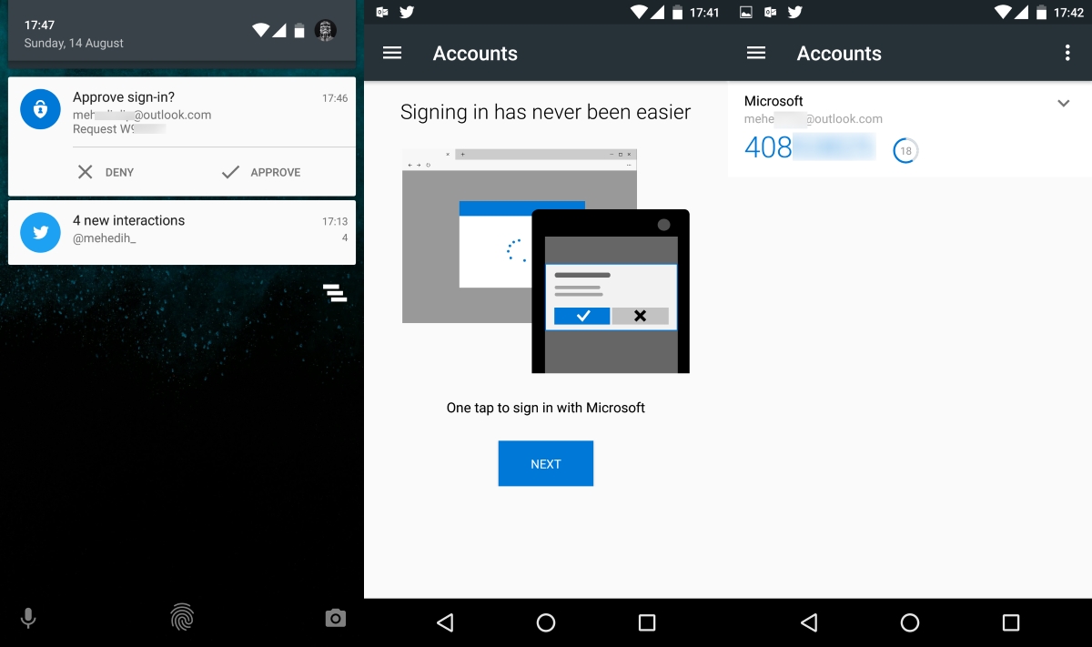 Microsoft releases new Authenticator experience on Android