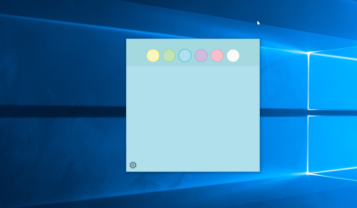 sticky note widget for windows 10