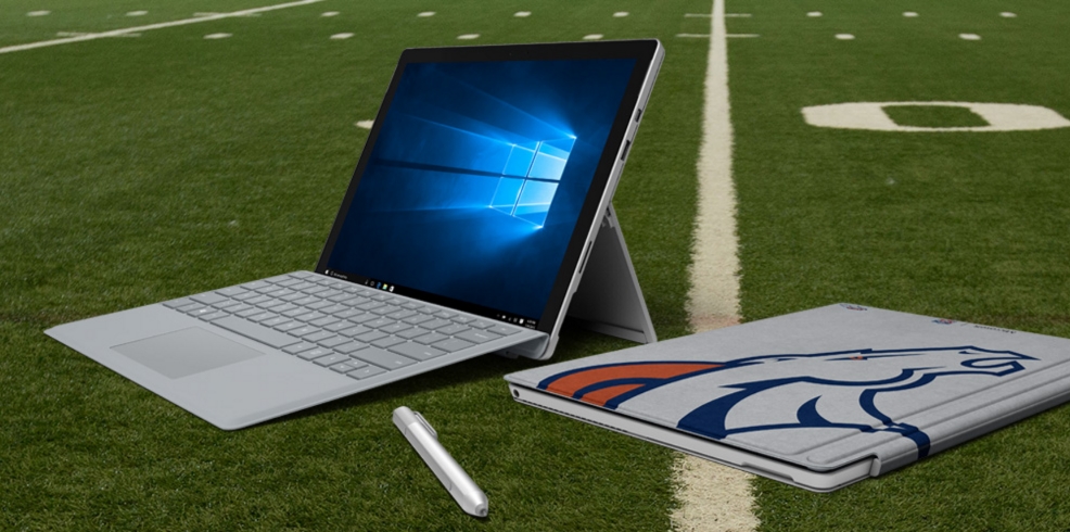 You can now order the NFL Type Covers for Surface Pro 4 and Pro 3 at the Microsoft Store