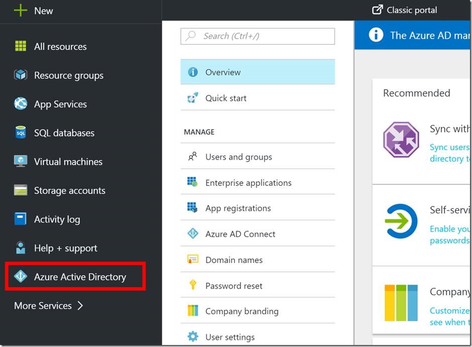 azure ad admin login