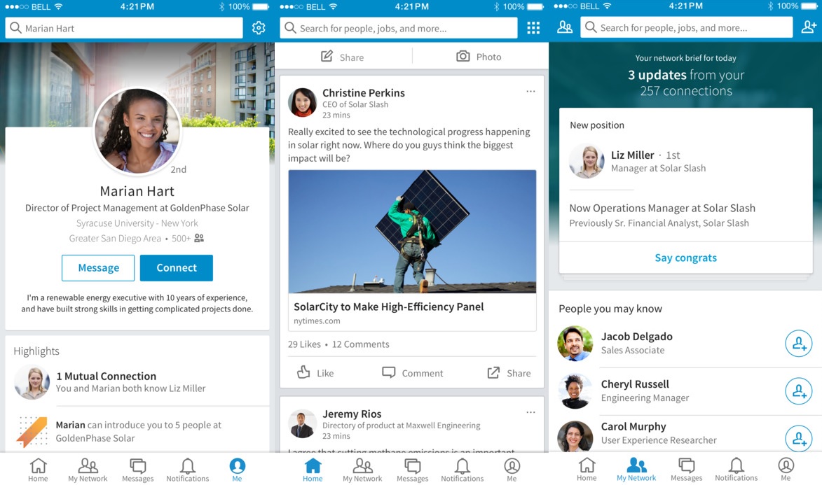 LinkedIn iOS