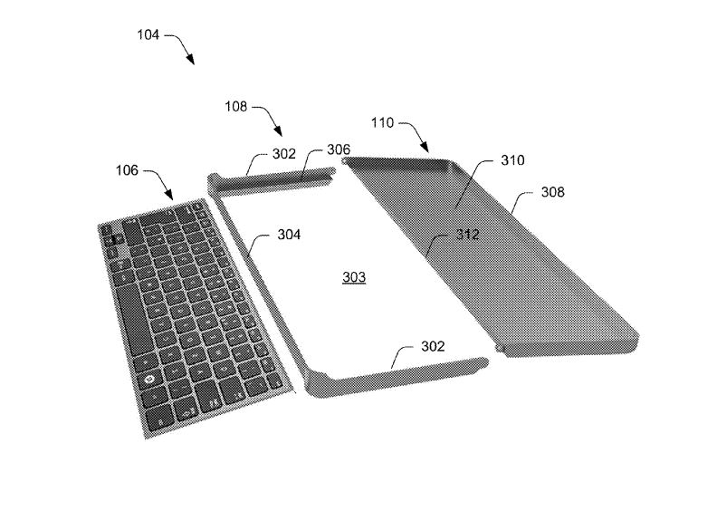 Microsoft patents new type of collapsible keyboard cover for tablets