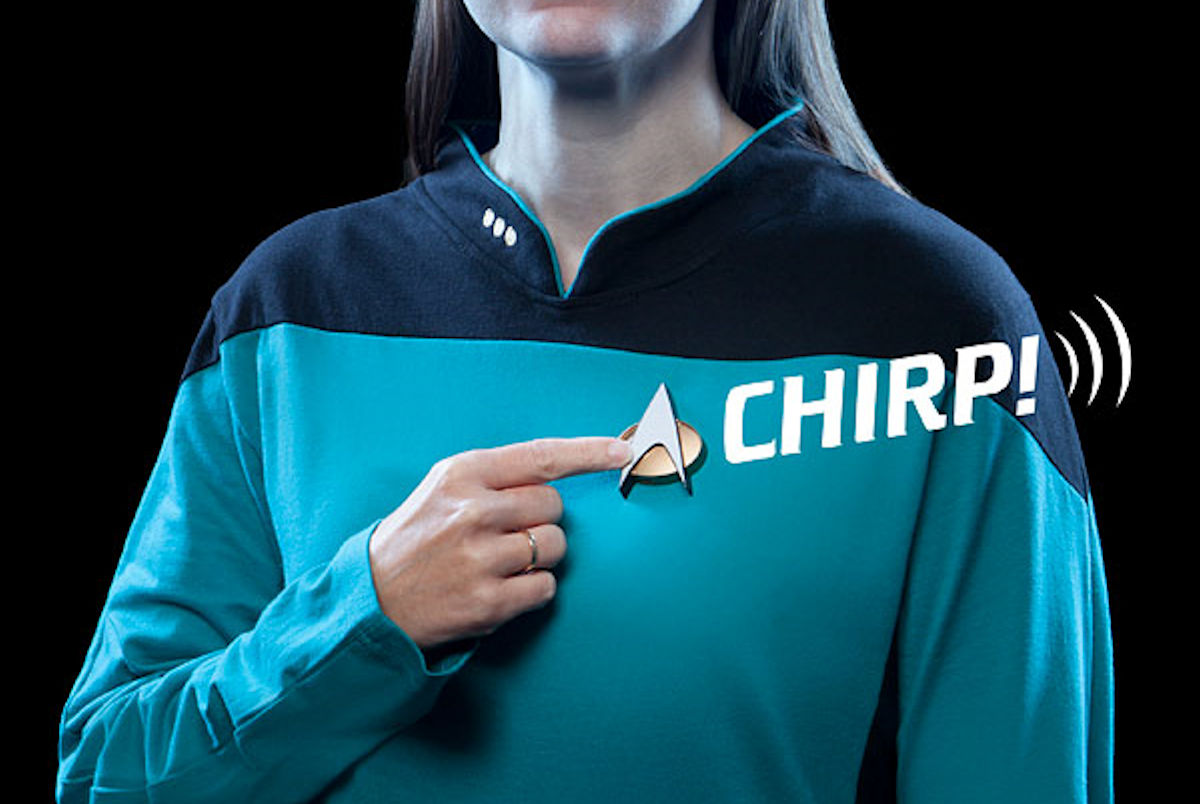 Working Star Trek ComBadge now available, chirps, supports Cortana