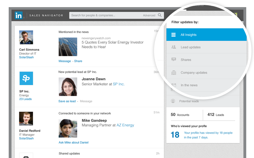 linkedin sales navigator log in