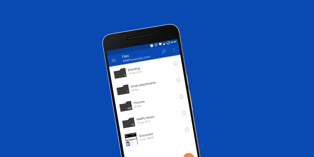 how to download files from onedrive to android phone