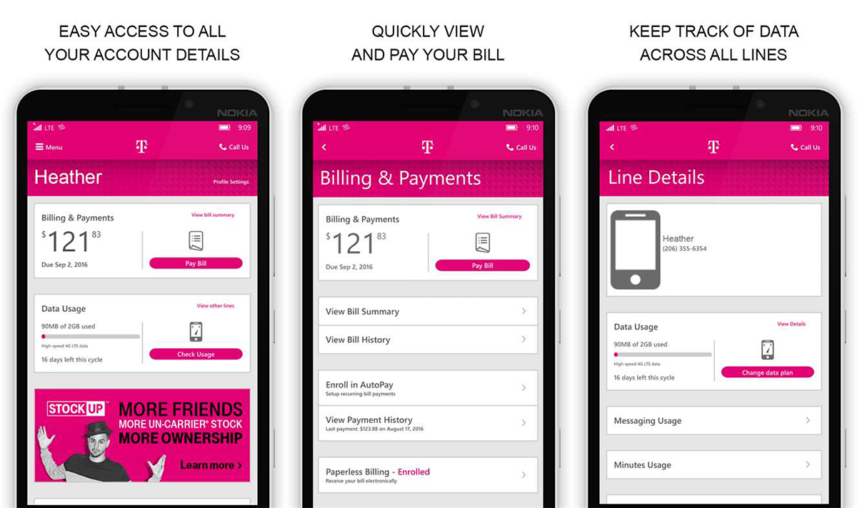 Nová aplikace T-Mobile pro telefony s Windows přichází do obchodu Store