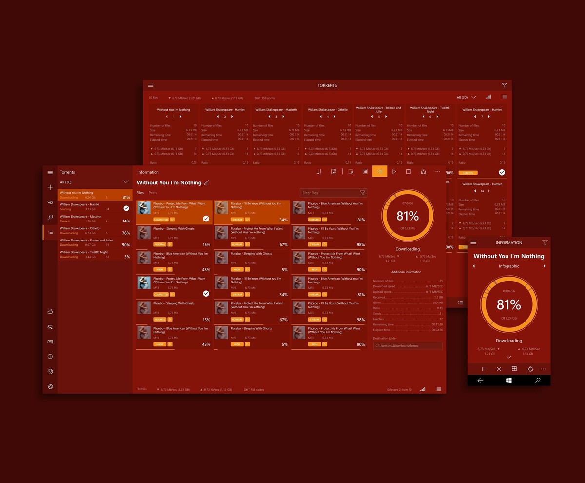 Torrent on Windows with the new Torrex app for Windows, Surface Hub and Hololens