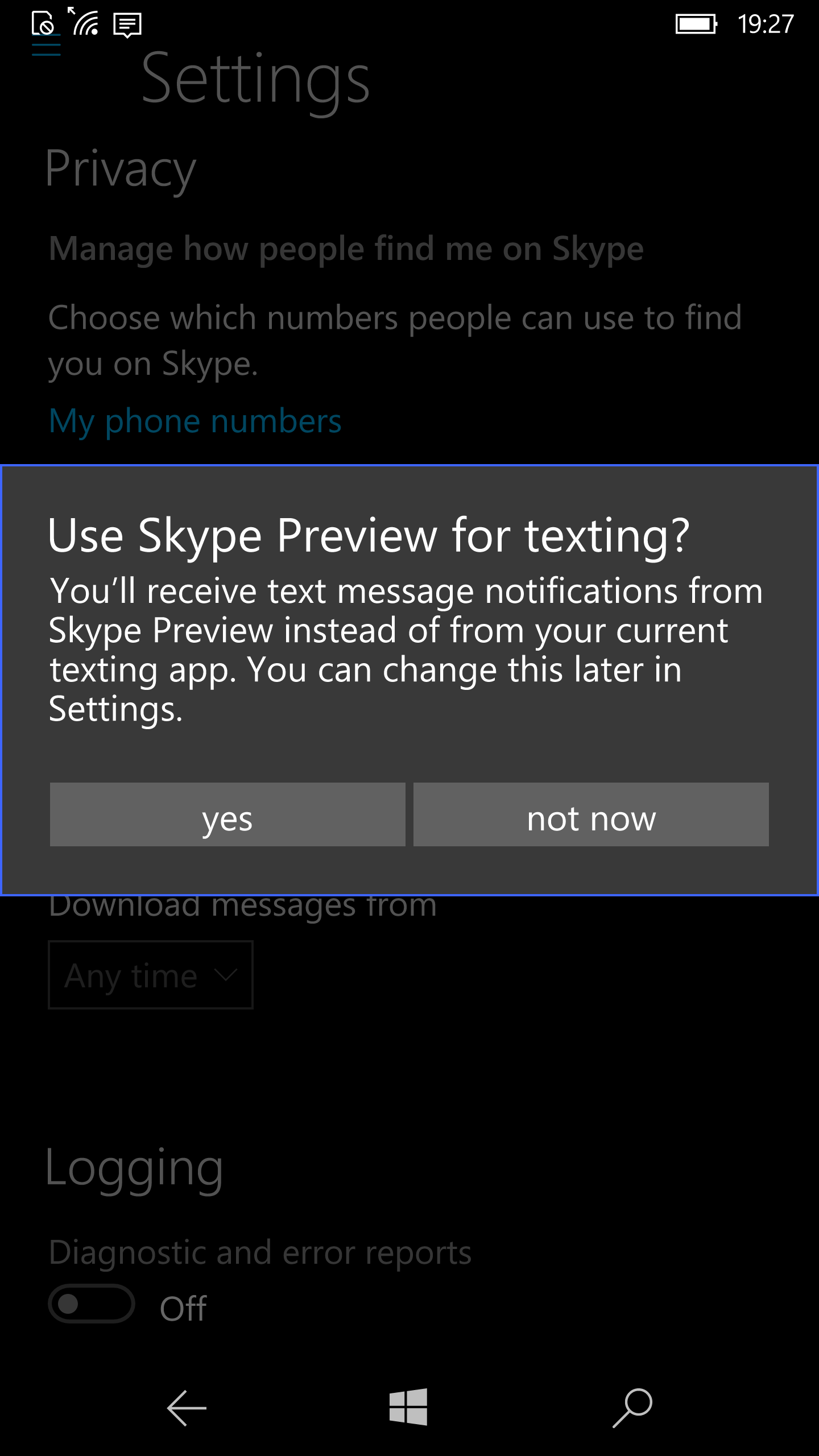 how to send sms from skype to mobile phone