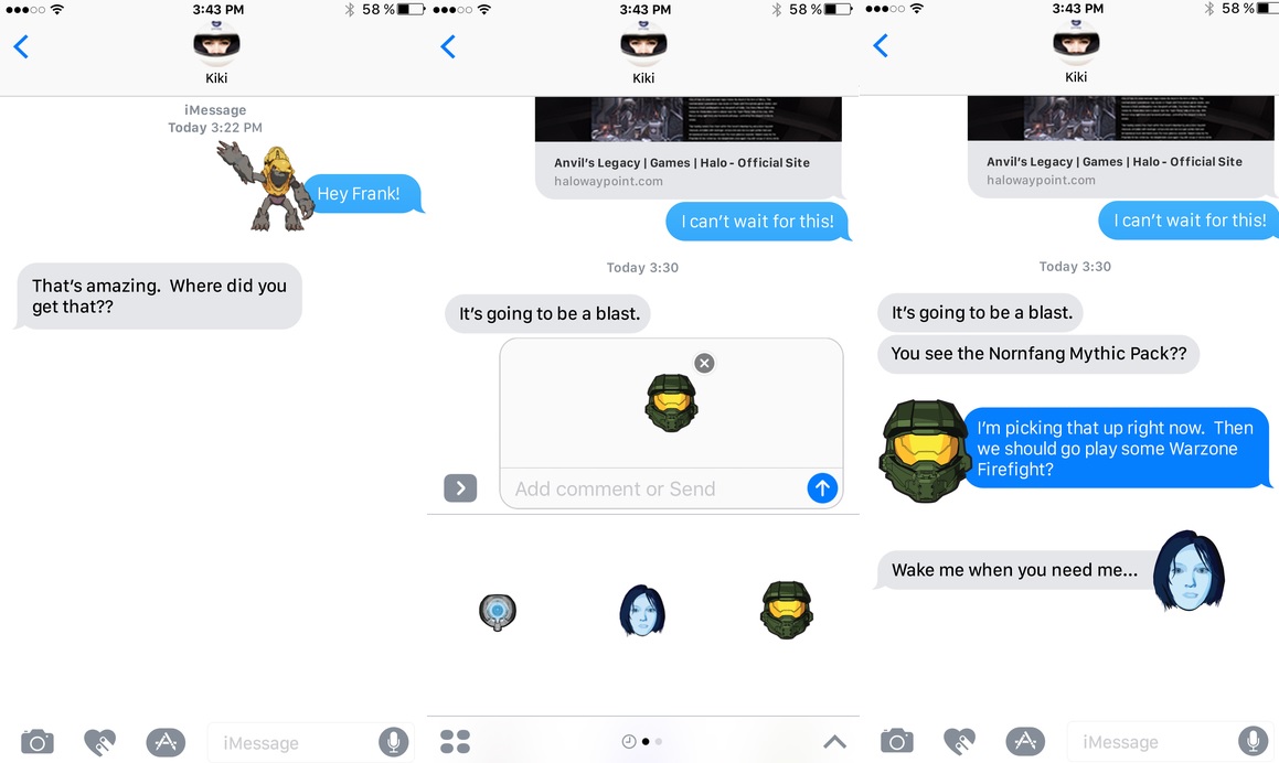 Microsoft releases Halo Stickers for iMessages users