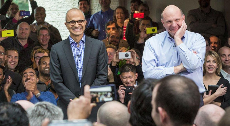 Funcionários da Microsoft preferem Nadella a Ballmer