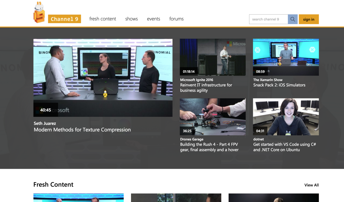 Microsoft’s Channel 9 to get a new design, preview now available