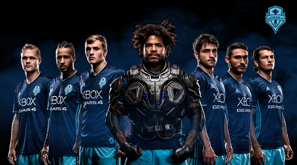 Seattle Sounders se pripravlja na finale redne sezone z dresi Xbox 'Gears of War 4'