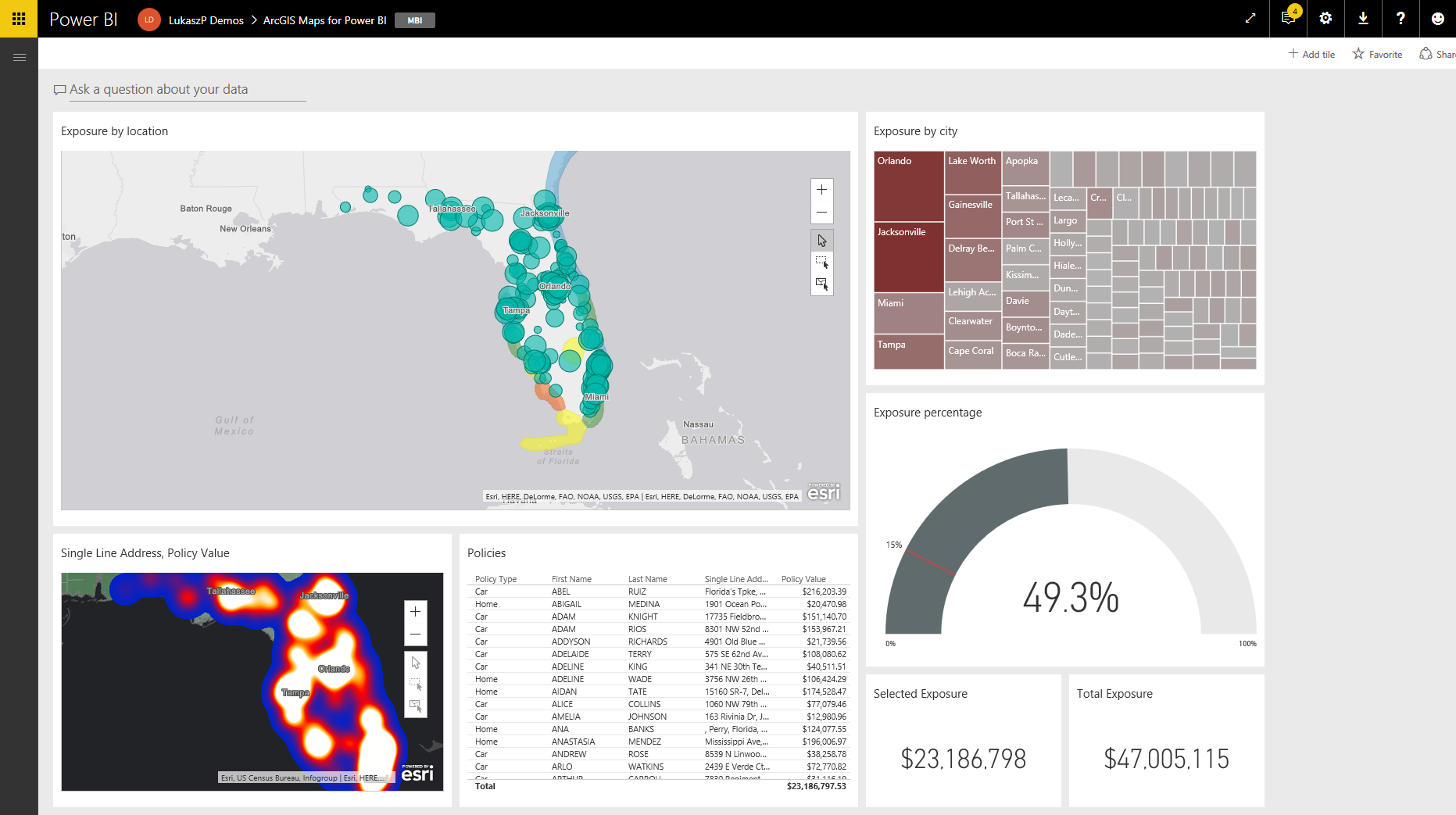 ArcGIS Maps for Power BI now available in the Power BI service