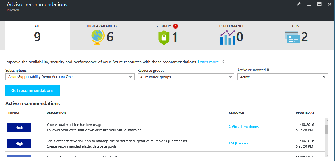 Microsoft announces Azure Advisor, a recommendation engine for managing Azure resources