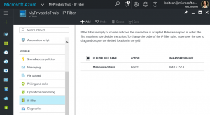 Microsoft introduces the Azure IoT Hub IP Filter