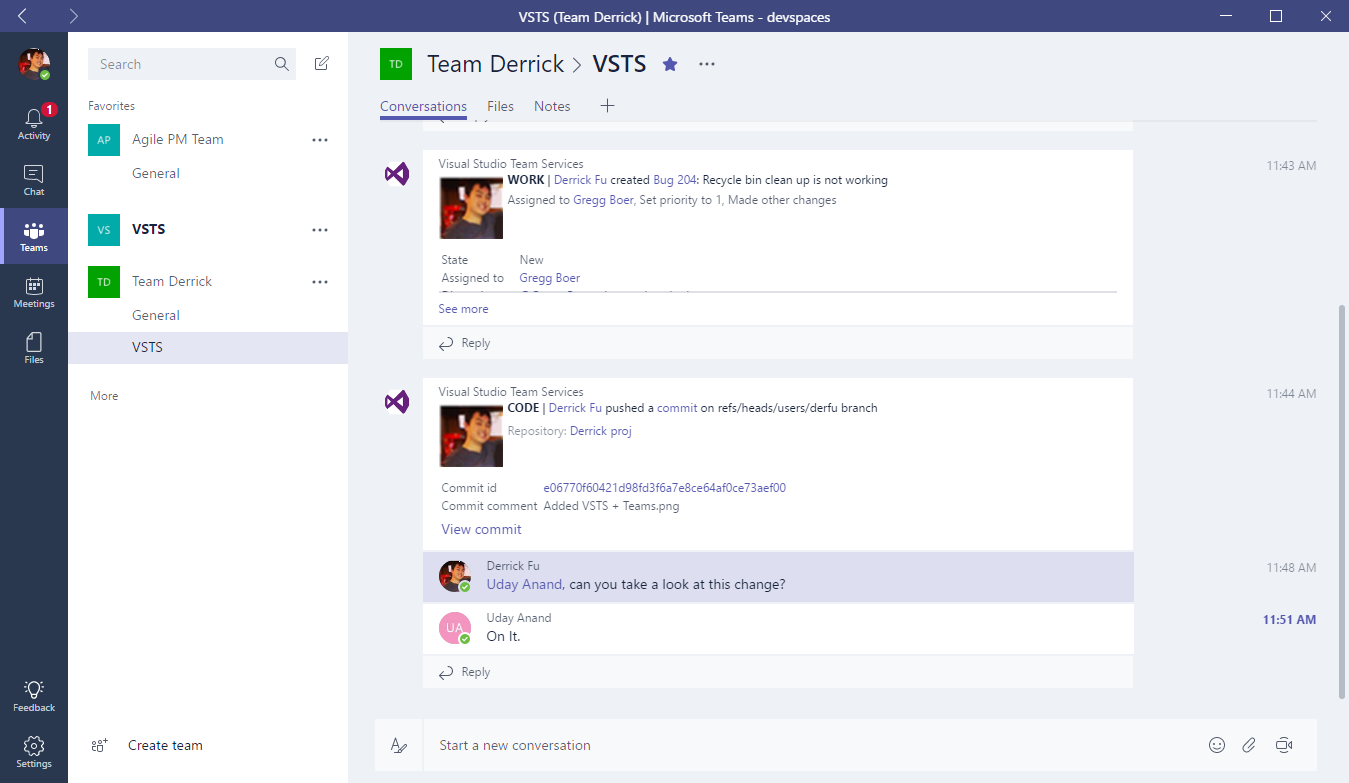 Visual Studio Team Services integration coming to Microsoft Teams -  MSPoweruser