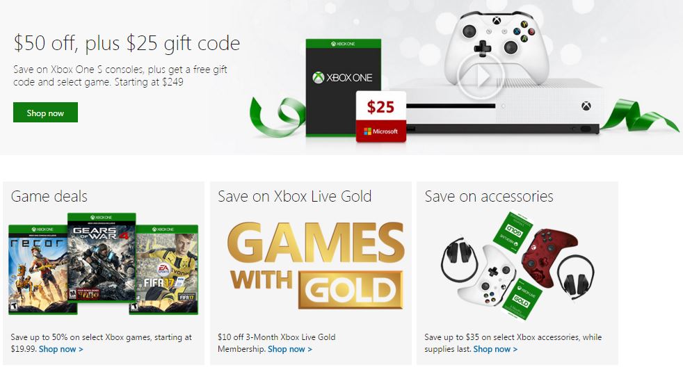 black friday deals on xbox one