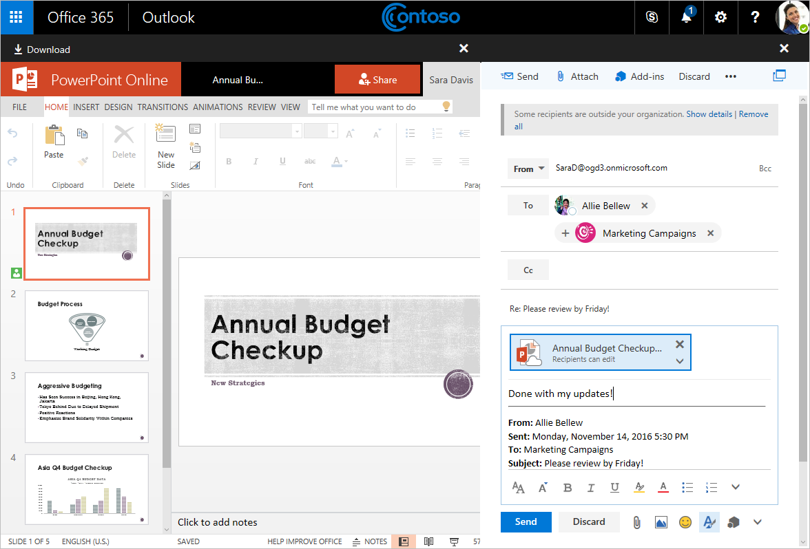 new perspective microsoft outlook 2016