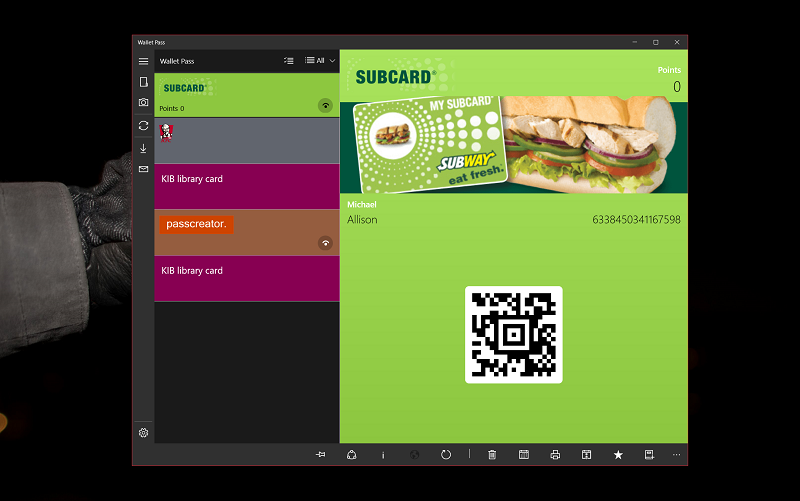 Wallet Pass for Windows 10 is a Passbook replacement app for Windows 10