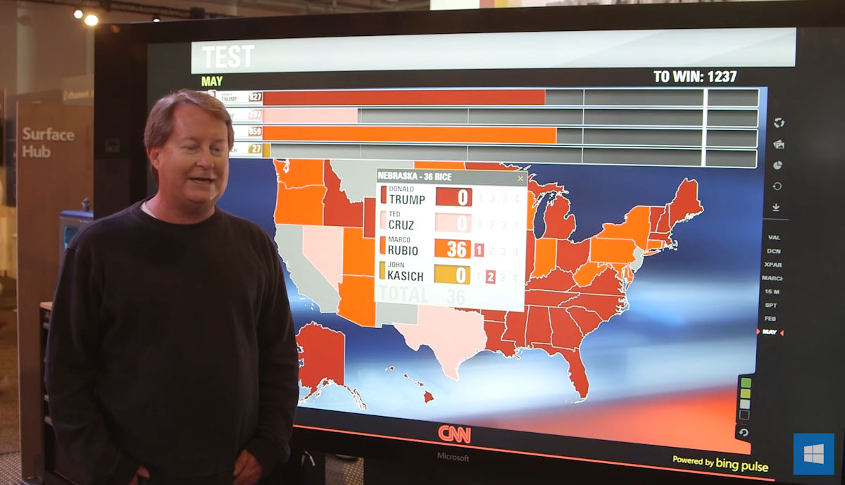 See how CNN’s Surface Hub Election app was developed (video)