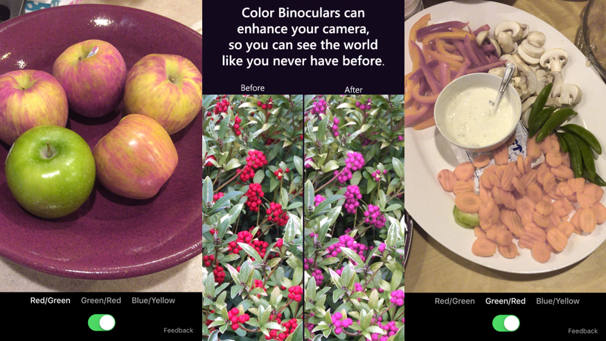 Microsoft’s new Color Binoculars app helps colorblind experience the world just like everyone else