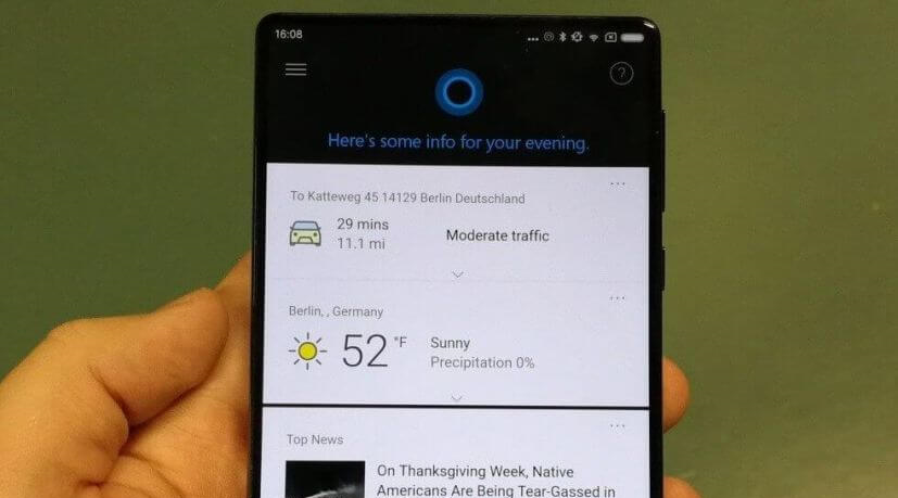 Xiaomi is pre-installing Cortana on its Mi MIX smartphone