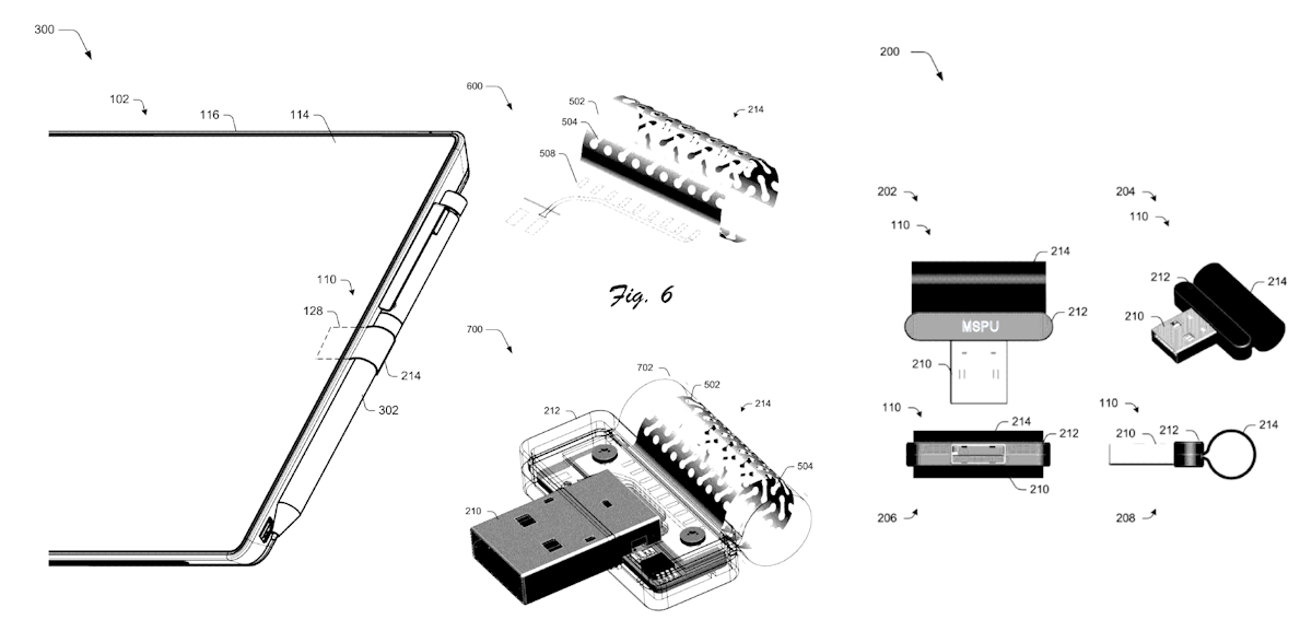 Microsoft patents electric USB-powered Surface Pen Loop