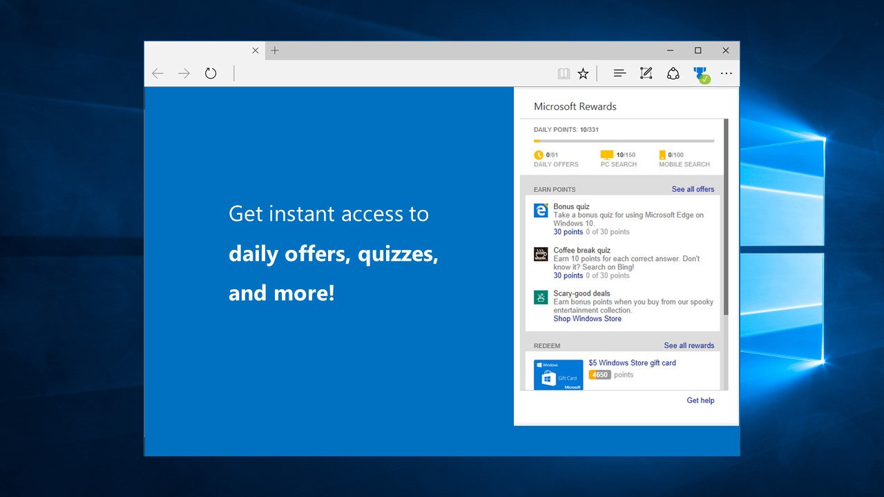 Microsoft releases a new Rewards extension for Edge MSPoweruser