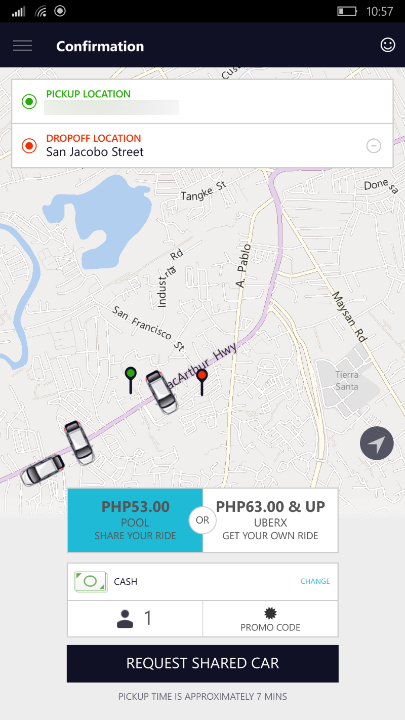 Uber Brings UberPool To Its Windows 10 App - MSPoweruser