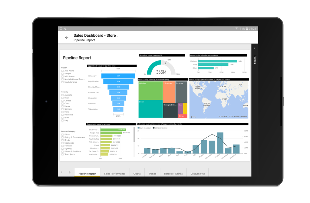 Microsoft releases Power BI app for Android tablets in preview