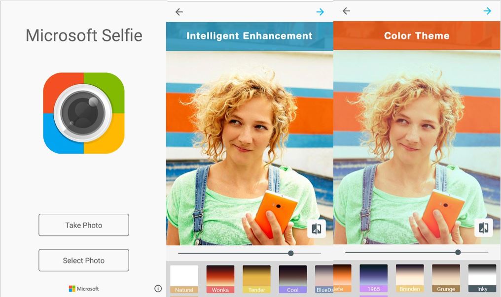 แอพ Microsoft Selfie อัปเดตด้วยการปรับปรุง UI สำหรับอุปกรณ์ Android