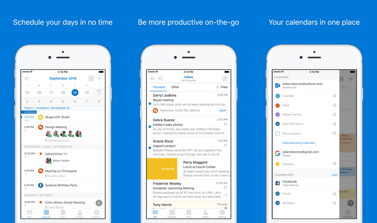 getting godaddy email into outlook 2016 on iphone