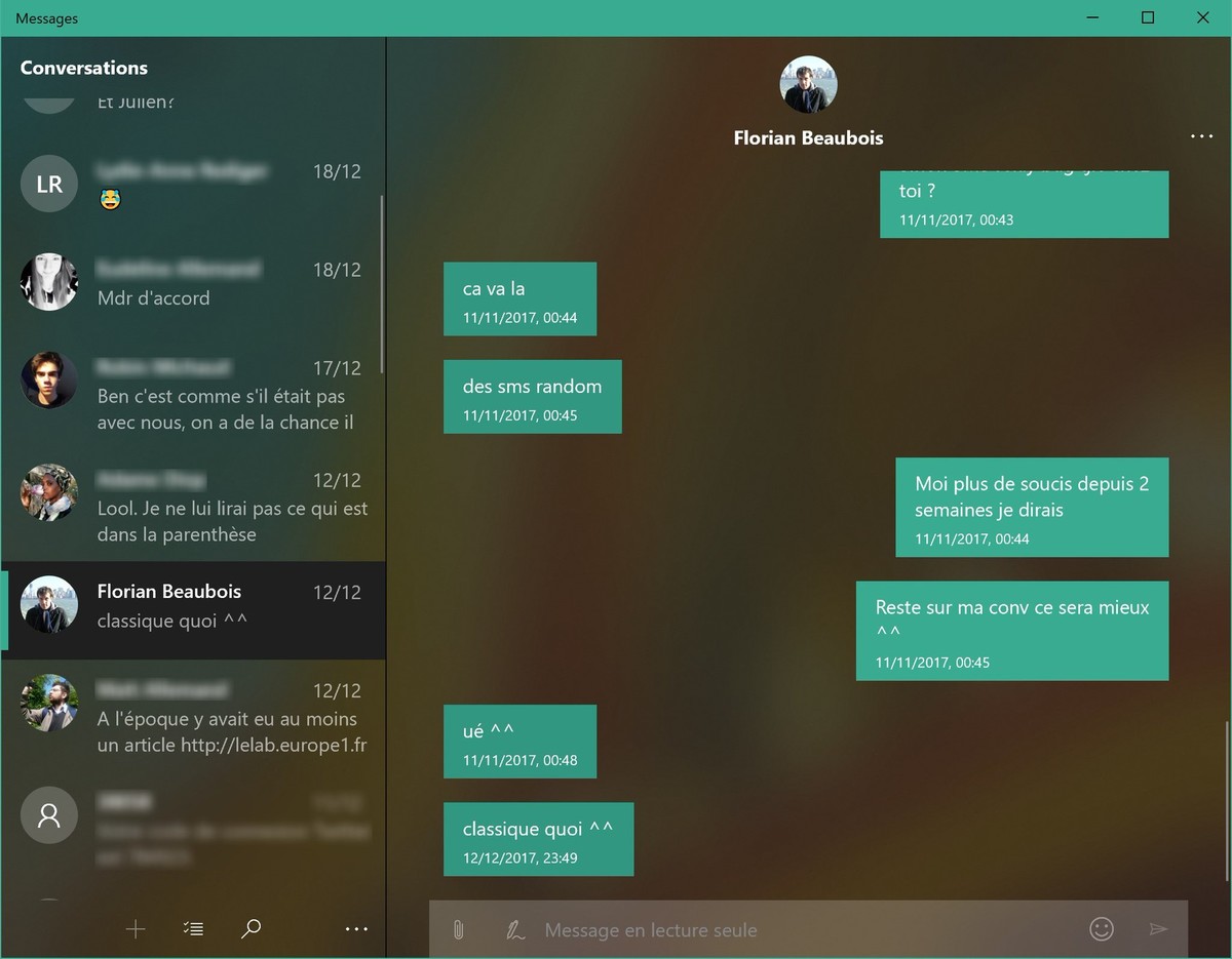 windows 10 messenger app