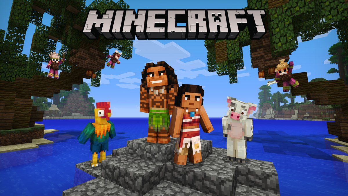 Disney's Moana přichází do Minecraftu v novém balíčku postav