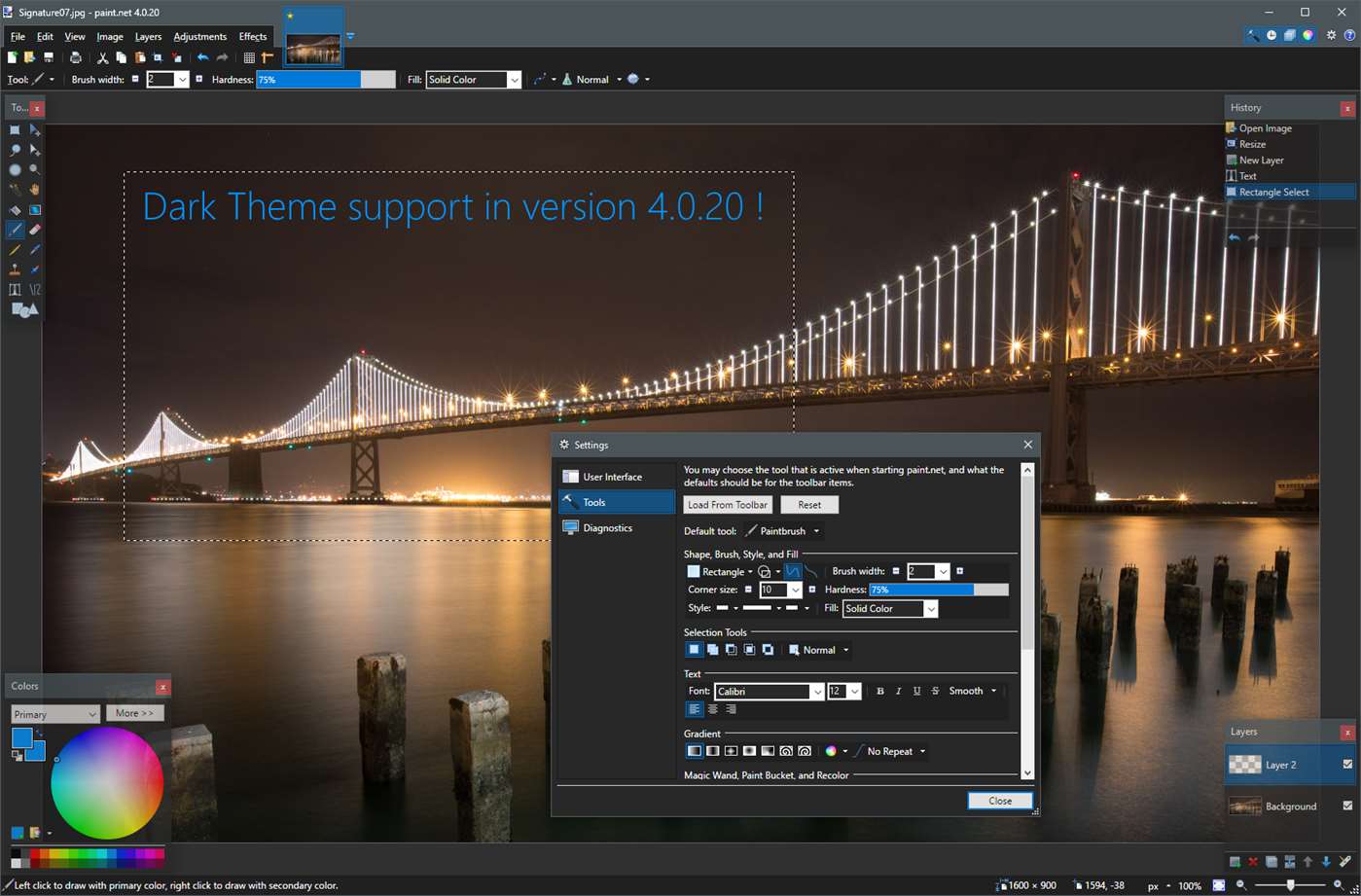 Paint.net gets dark theme and high-DPI support in the latest update