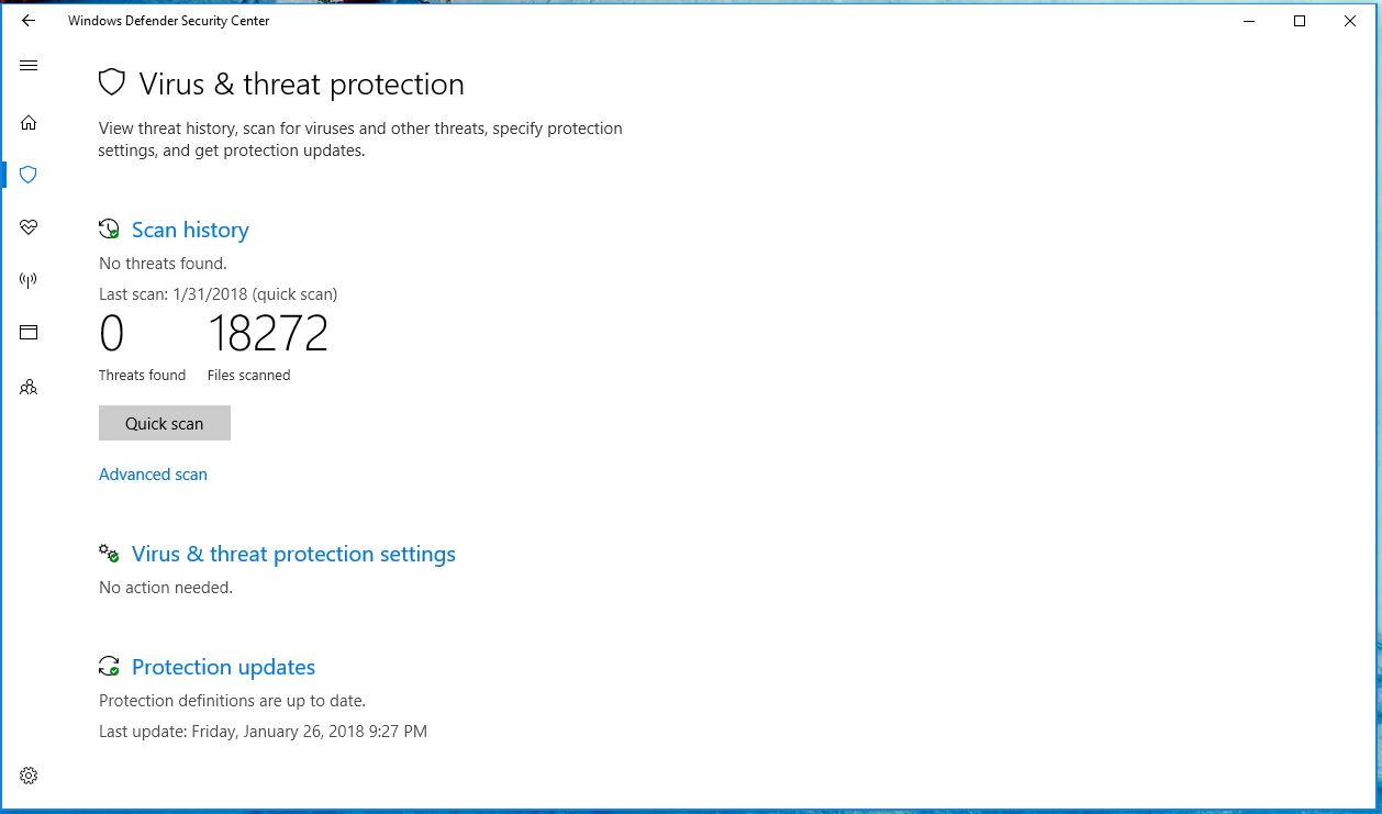 Windows Defender Antivirus will remove software that display coercive messages starting in March