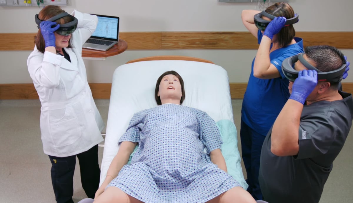 This HoloLens Childbirth Simulator Helps Train Medical Students