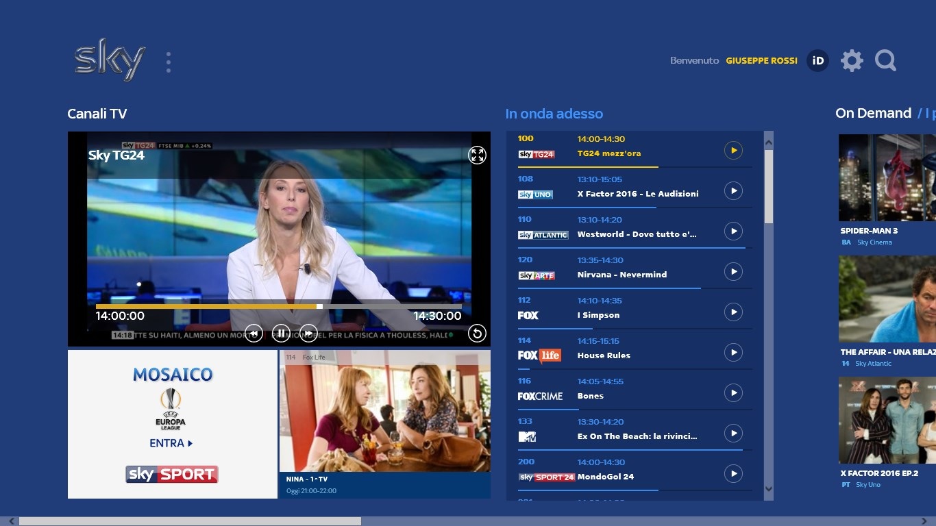 New Sky Go App